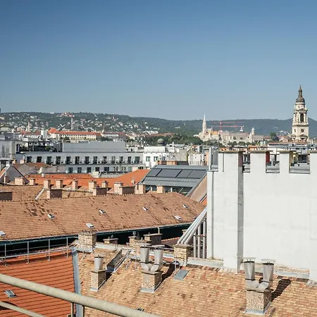 Lägenhet Panoramic Penthouse With Rooftop Terrace & Parking For 2 Cars Budapest